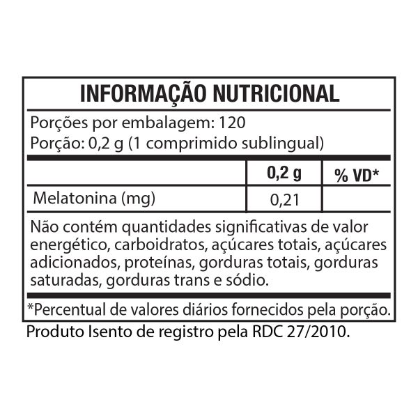 Melatonin - Melatonina SUBLINGUAL 120 COMP Black Skull - Image 2