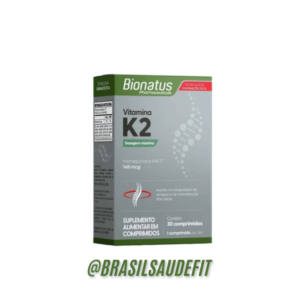 Vitamina K2 - 30 Comprimidos - BIONATUS