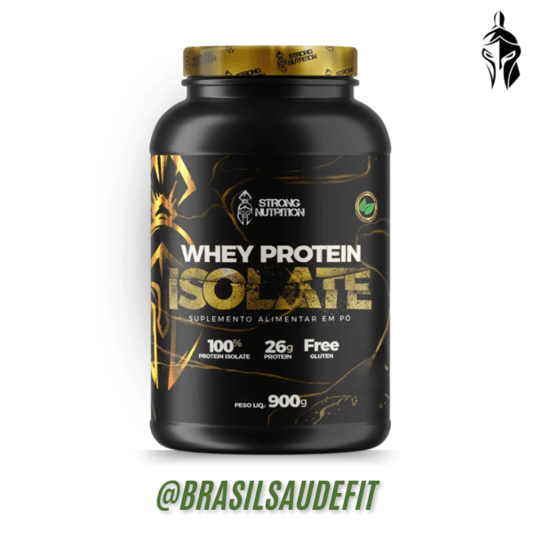 Whey Isolado 900G Strong Sabor Natural