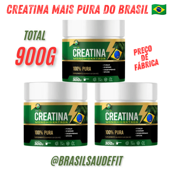 COMBO  CREATINA 100% Pura BSF 900G Premium