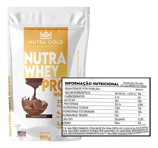 NUTRA WHEY PRO 3W - CHOCOLATE - 900g - SACHÊ - Image 2