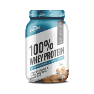 100% WHEY PROTEIN POTE 900g SHARK PRO PAÇOCA