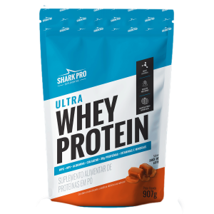100% WHEY PROTEIN REFIL 900g SHARK PRO DOCE DE LEITE