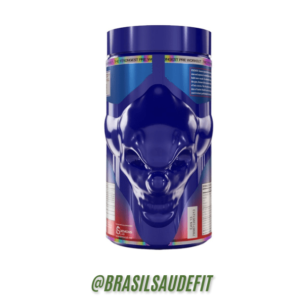 Psichotic Demon Black Pré-treino 400mg Cafeína (300g) - Demons Lab Fruit punch