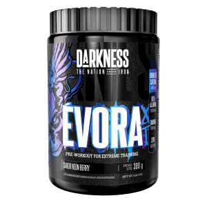 Évora XT Darkness - Pré-treino Com Dobro De Cafeína Sabor Neon Berry 300G