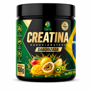 CREATINA MONOHIDRATADA SABORIZADA FRUTAS TROPICAIS BRASIL SAÚDE FIT 150G