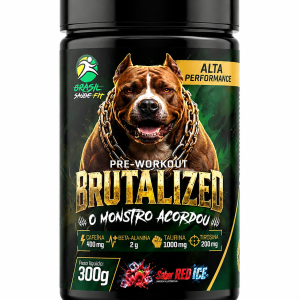 Pré-treino Brutalized 300g | Sabor Red Ice Lançamento 2026