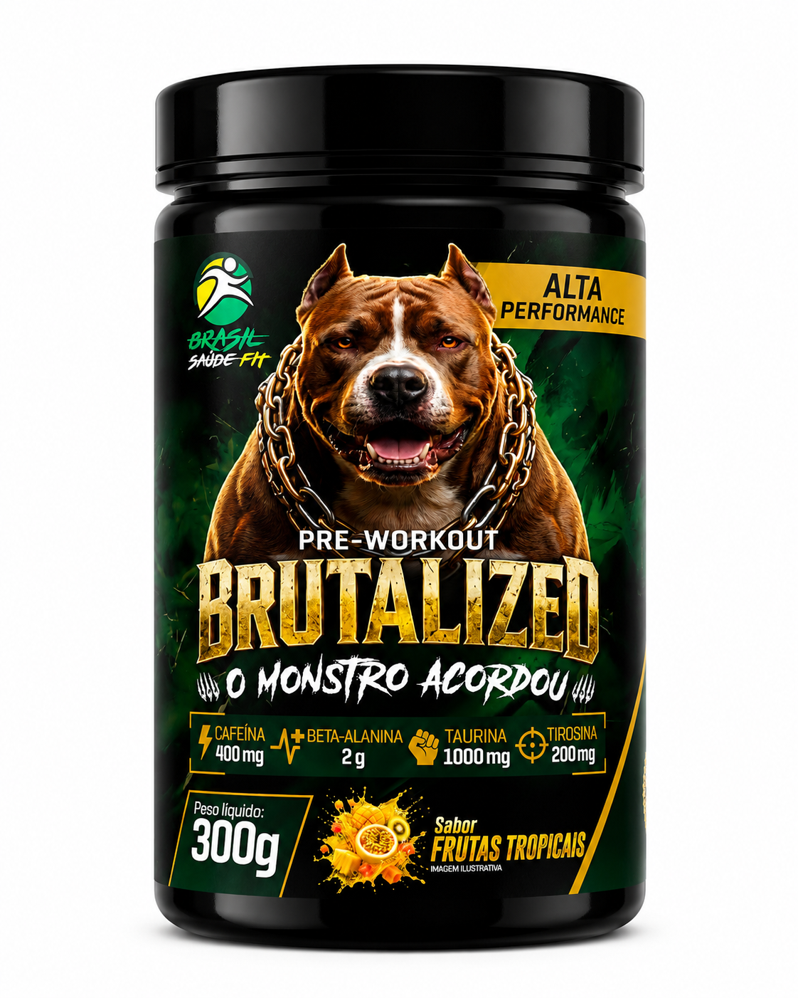 Pré-treino Brutalized 300g | Sabor Frutas Tropicais Lançamento 2026